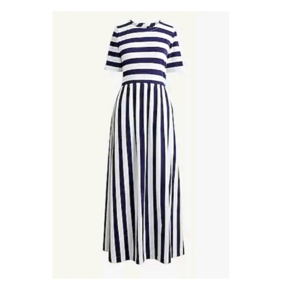 J Crew Maxi Dress in Rugby Stripe RARE! Maxidress